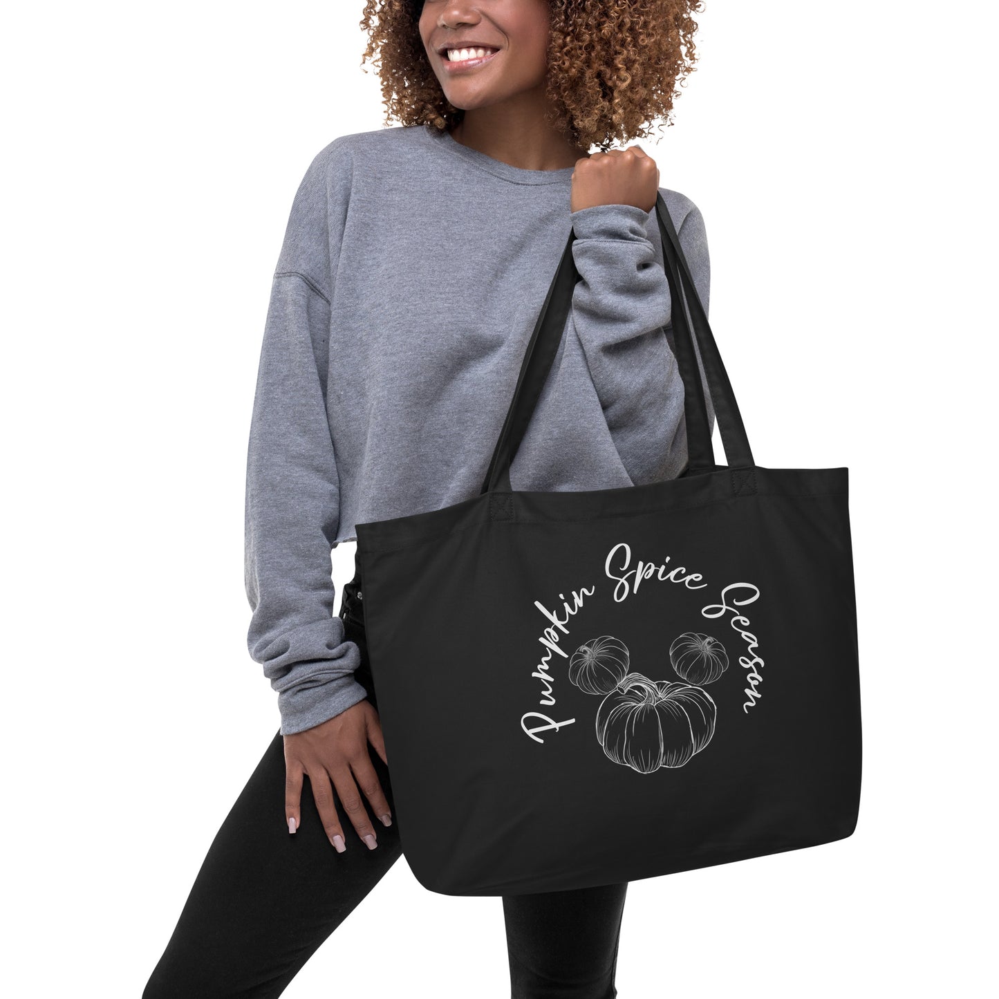 Pumpkin Spice Large organic tote bag