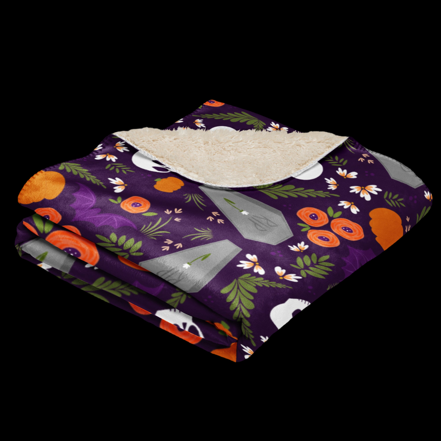 Grave Florals Sherpa blanket