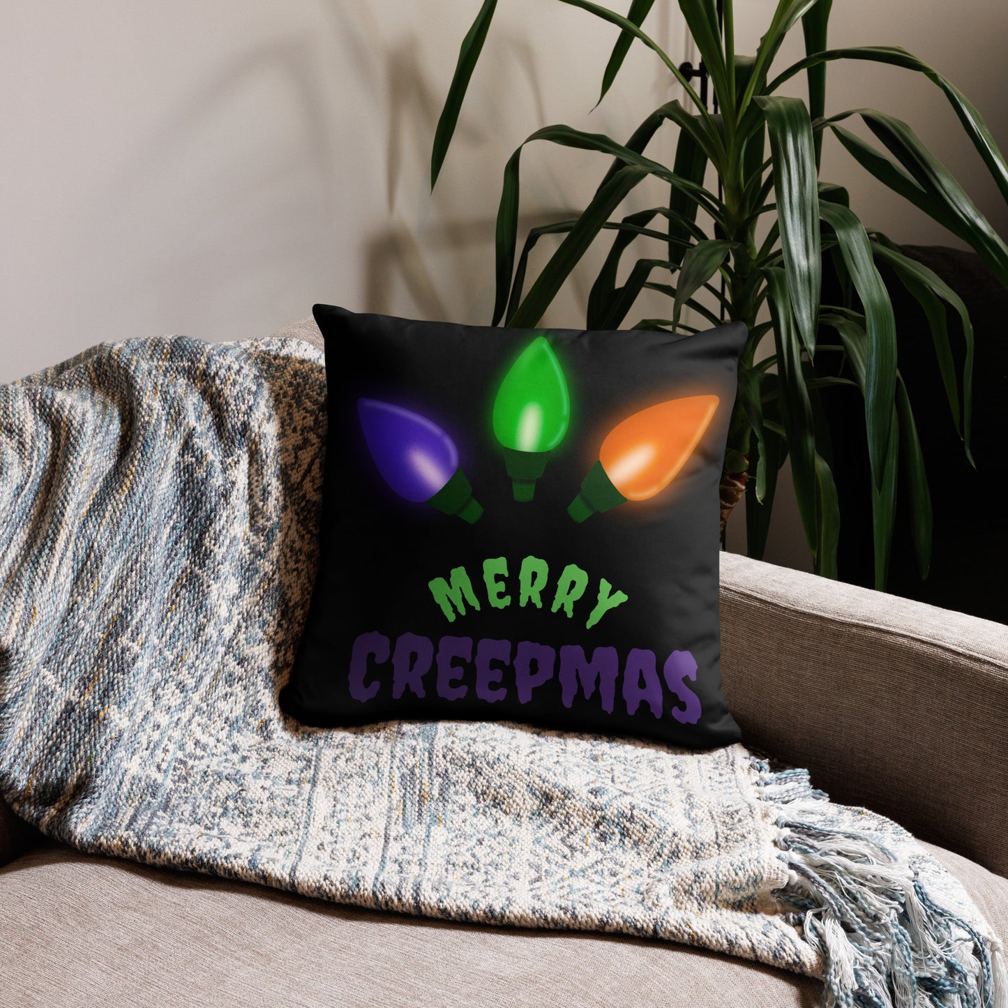 Halloween Lights Pillow Case