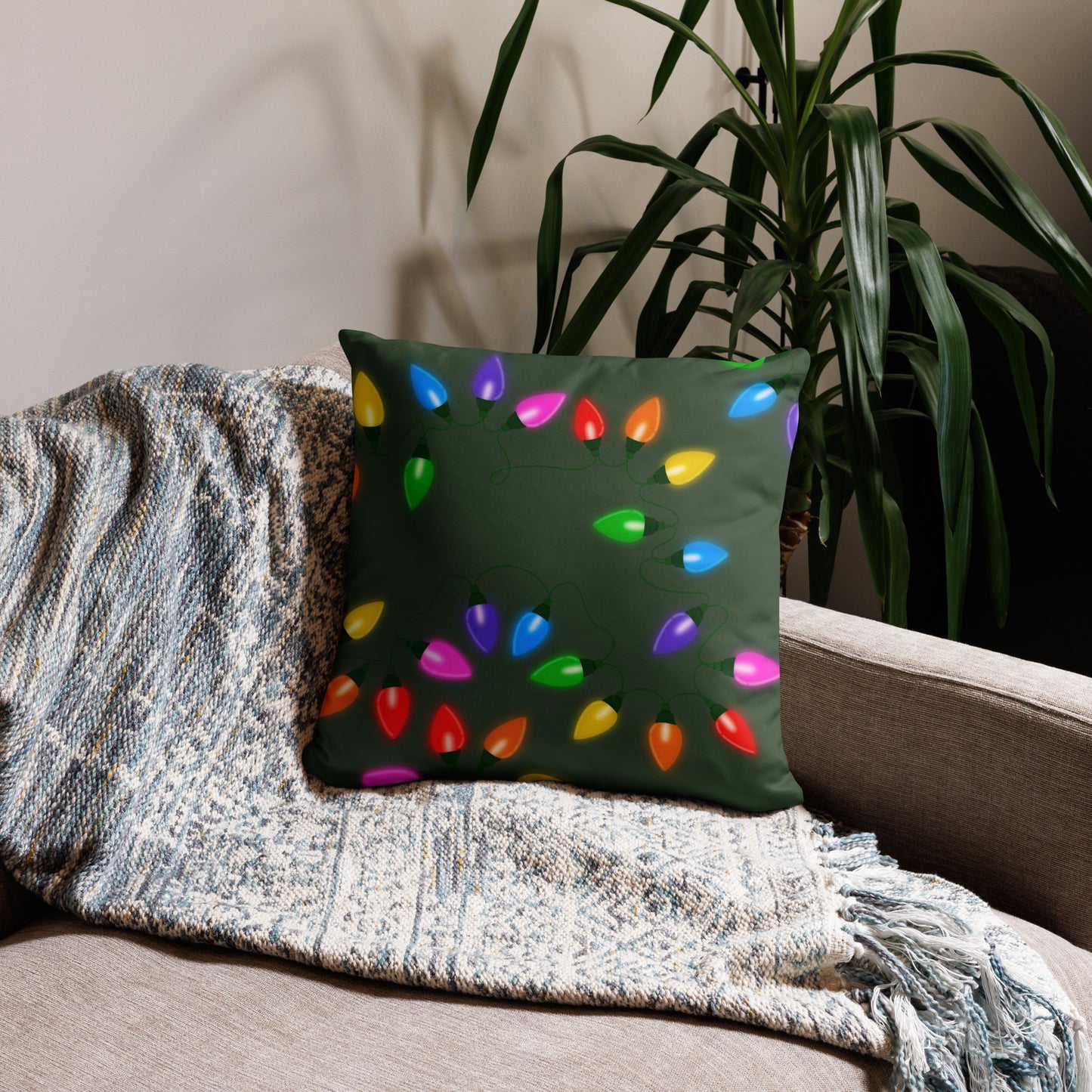 Holiday Lights Pillow Case