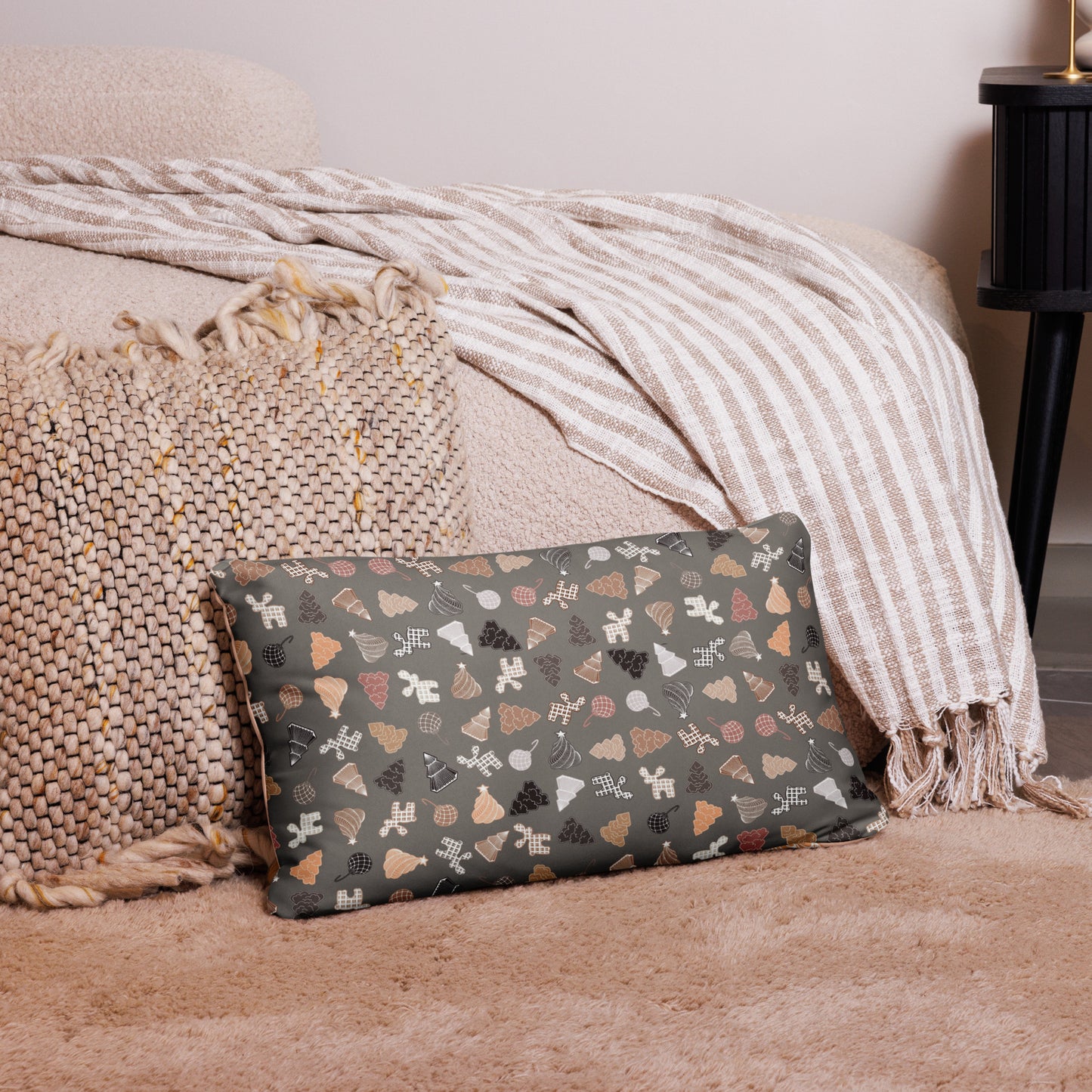 Neutral Holliday Pillow Case