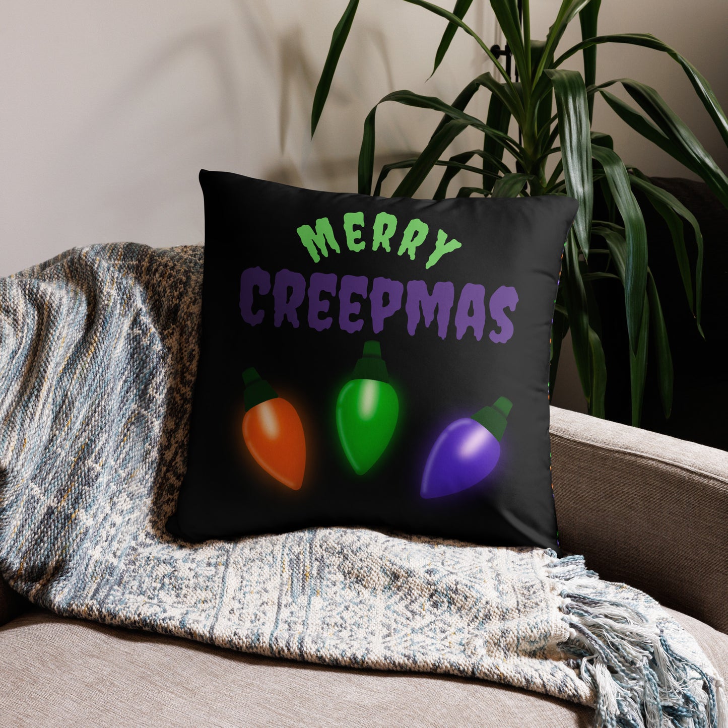 Halloween Lights Pillow Case