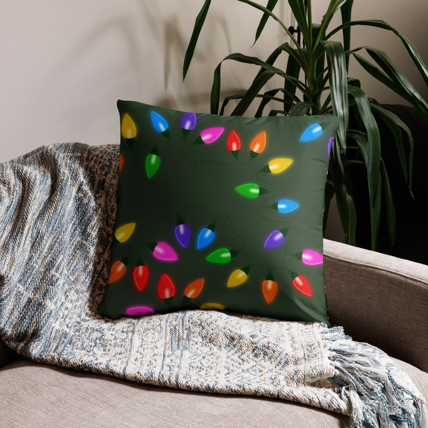 Holiday Lights Pillow Case