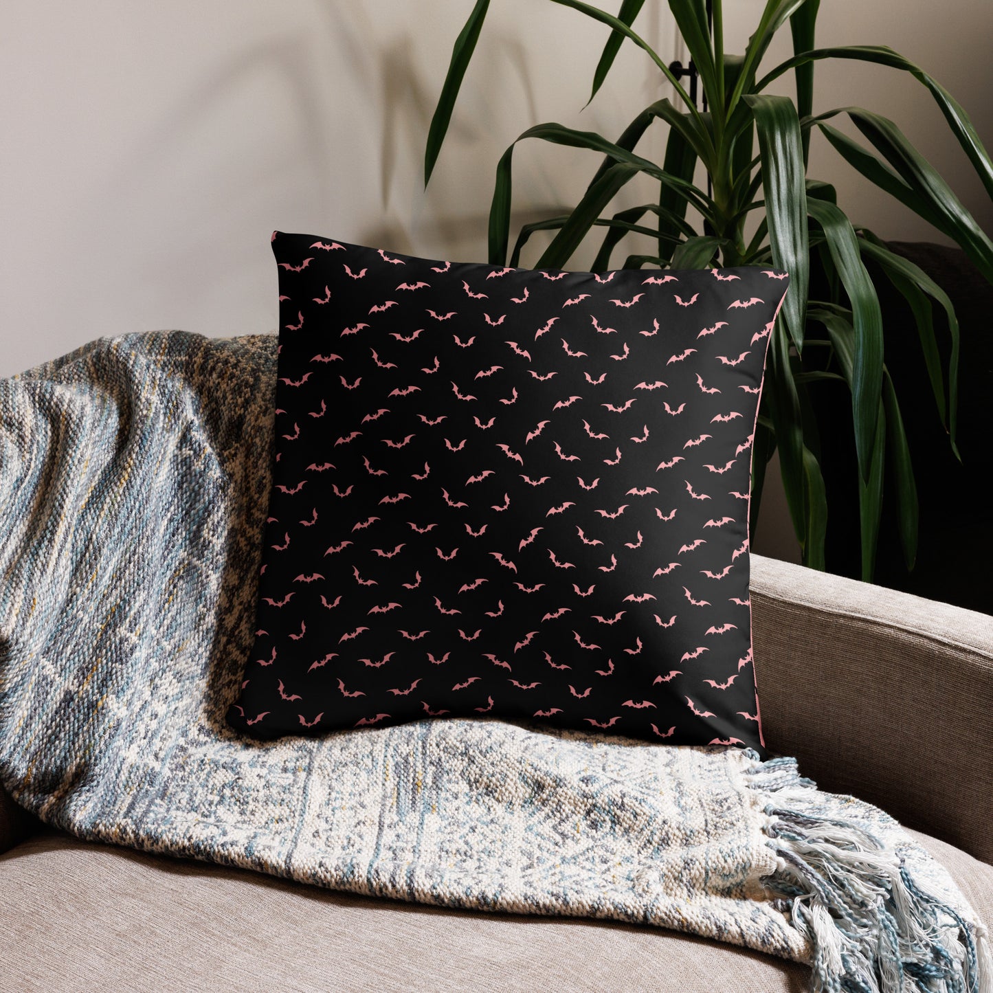 Black X Pink Dual Sided Pillow Case