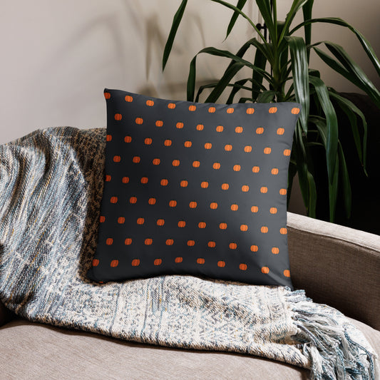 Grey simple pumpkin Pillow Case