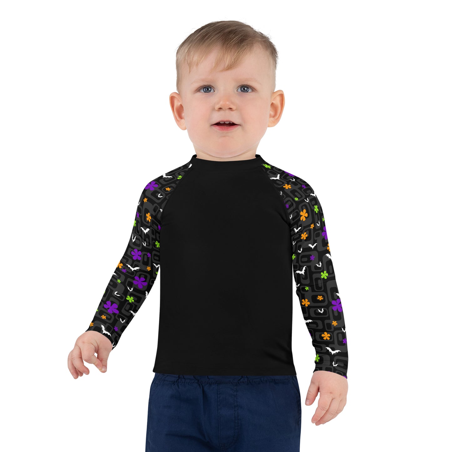 Frighten flower Kids Rash Guard