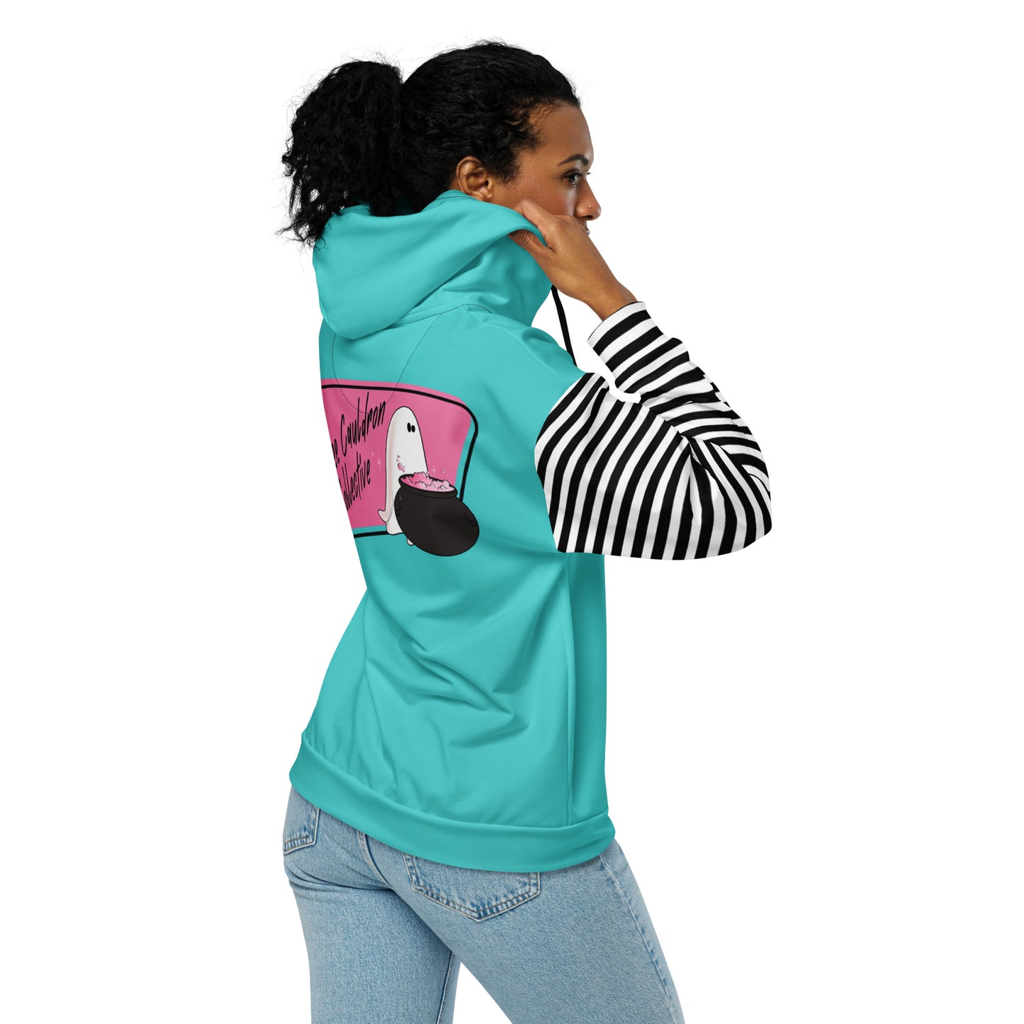 Aqua Cauldron Collective zip hoodie