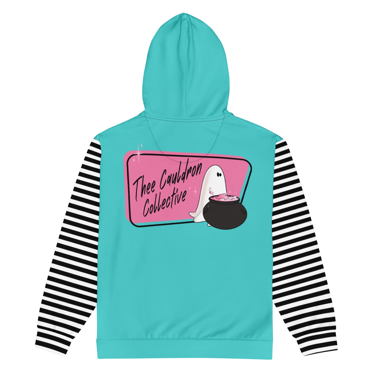 Aqua Cauldron Collective zip hoodie