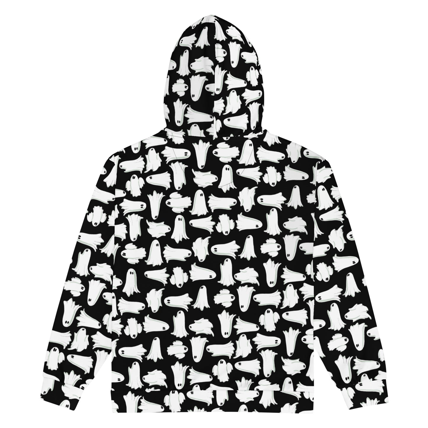 Black Ghost unisex zip hoodie