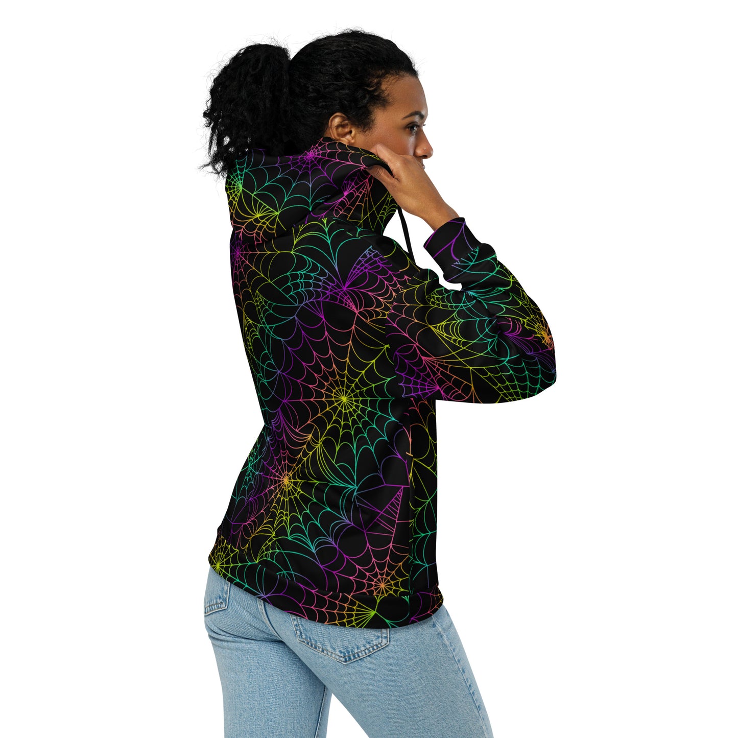 Neon Web Unisex zip hoodie