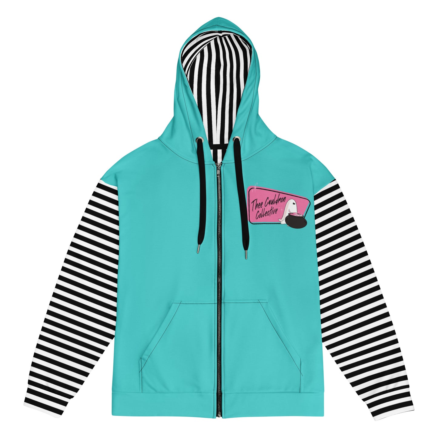 Aqua Cauldron Collective zip hoodie