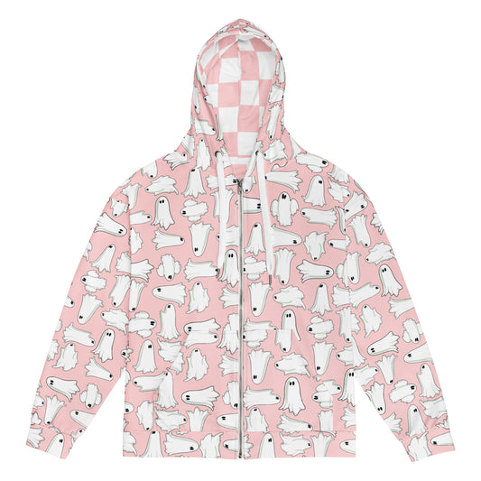 Ghost girl zip hoodie