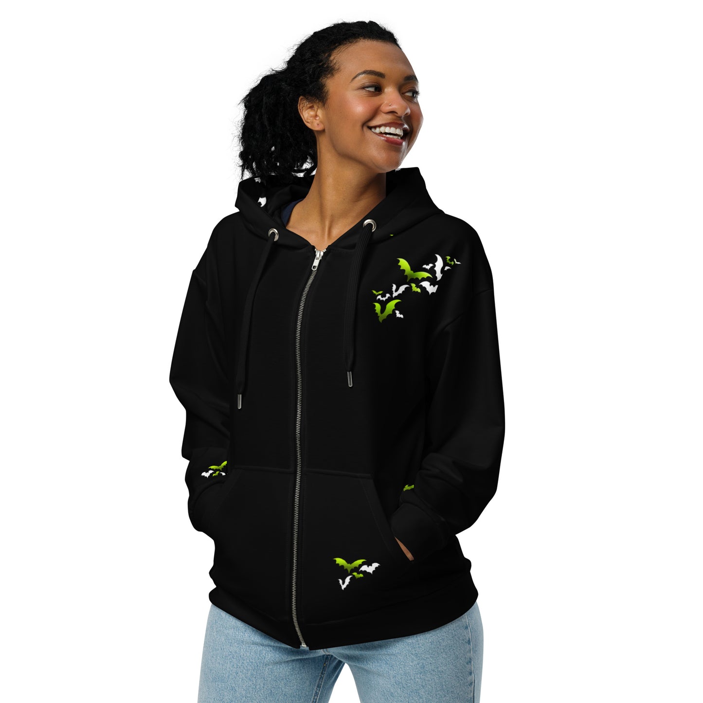 Spooky babe Unisex zip hoodie