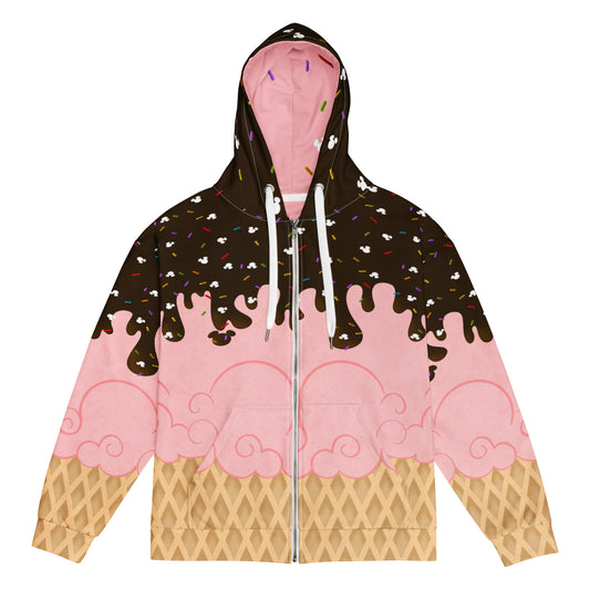 Drippy Sprinkle Mouse Unisex zip hoodie