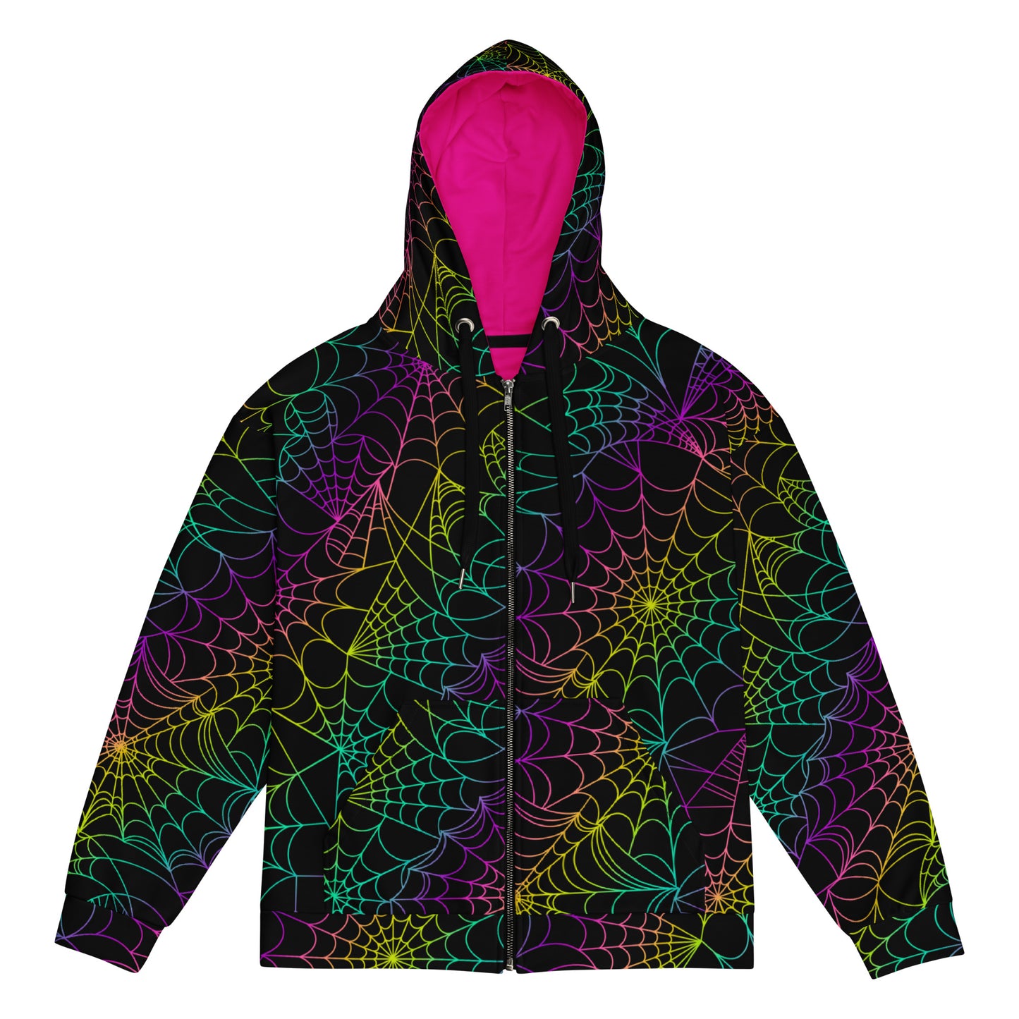 Neon Web Unisex zip hoodie