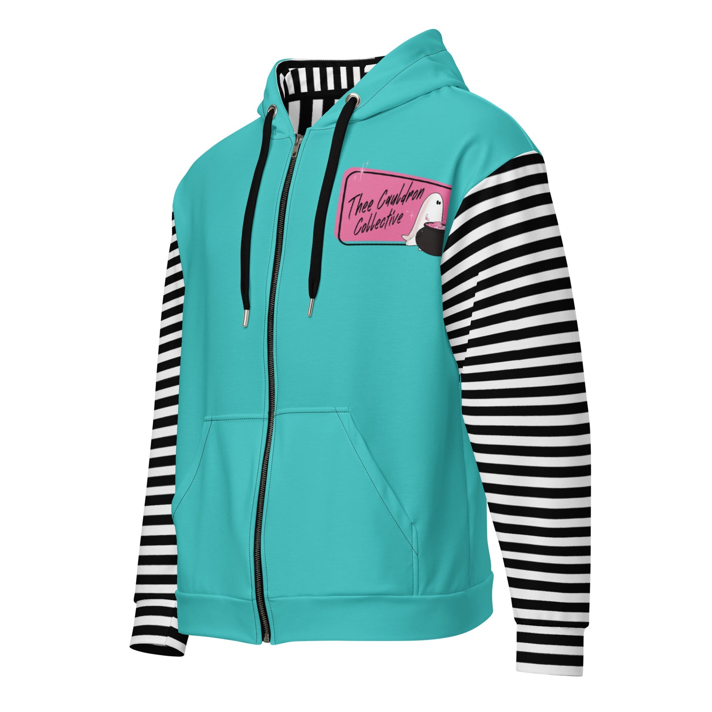 Aqua Cauldron Collective zip hoodie