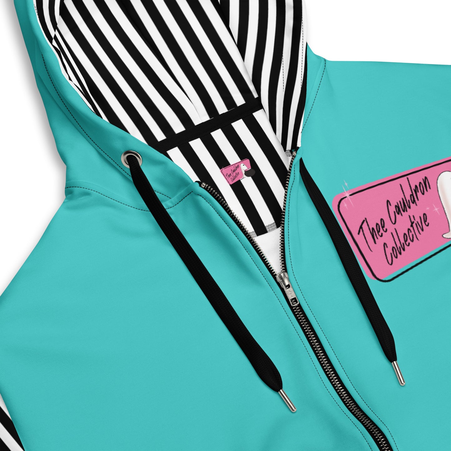 Aqua Cauldron Collective zip hoodie