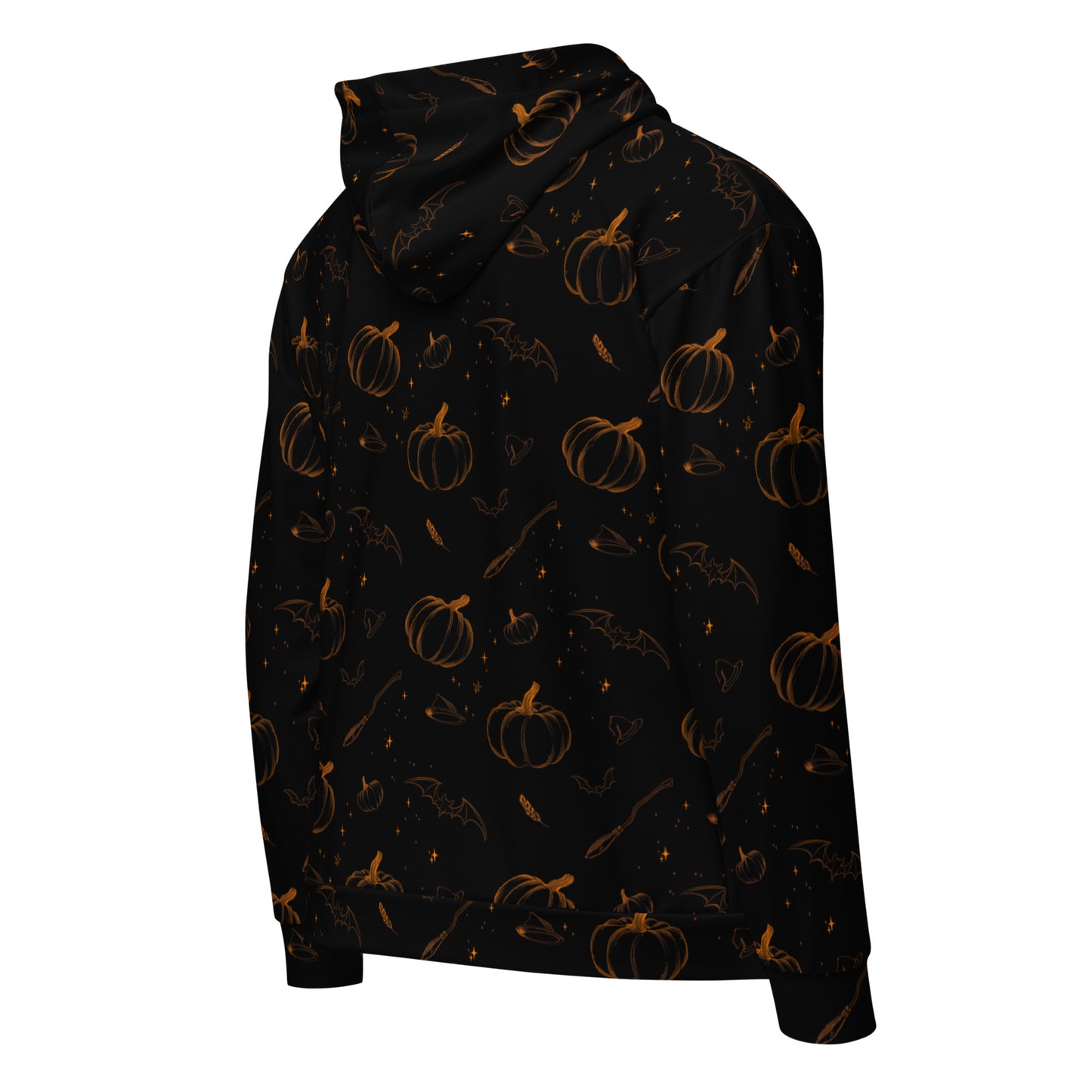 Halloween sketched Unisex zip hoodie