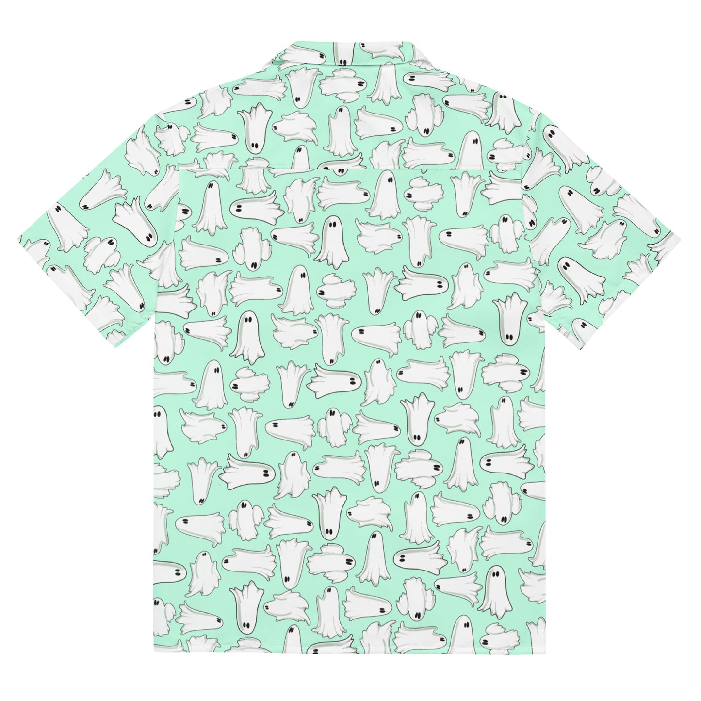 Minty ghost Unisex button shirt