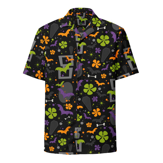 Haunted Hawaiian Unisex button shirt