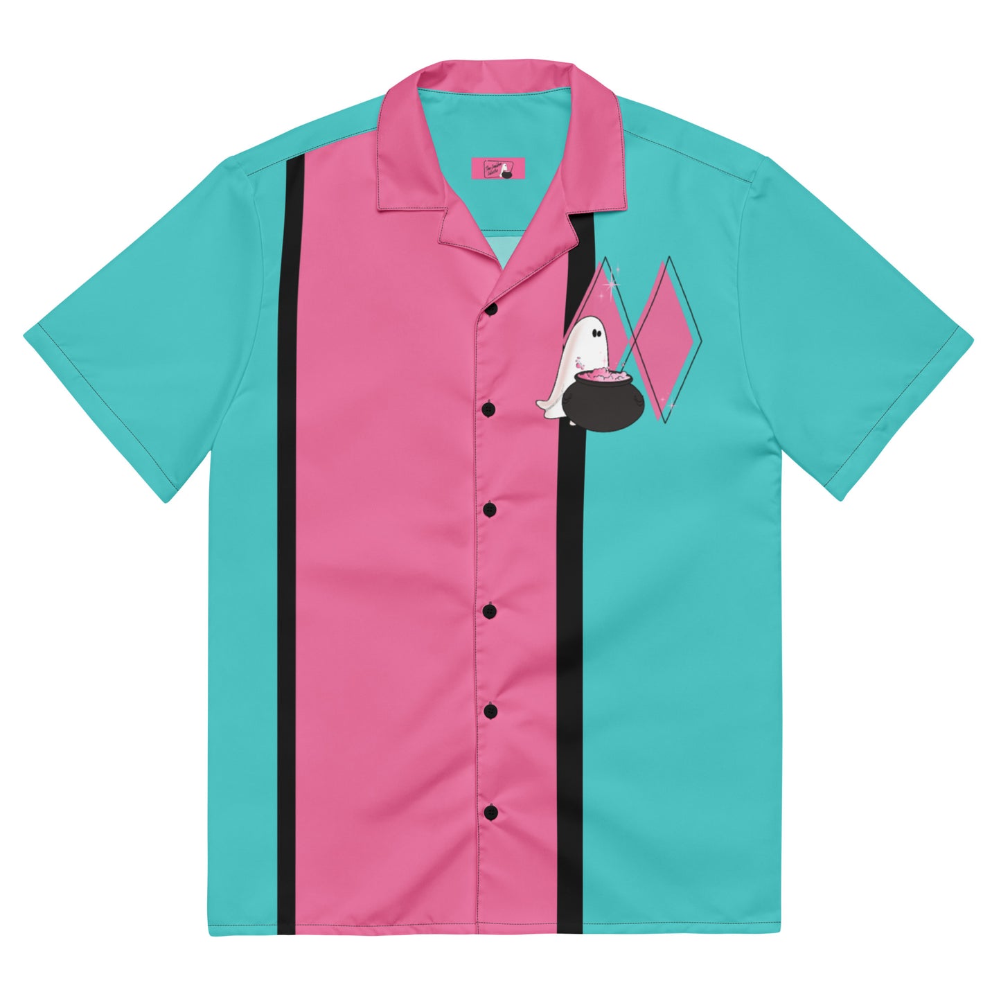 Bowling boo babe button shirt