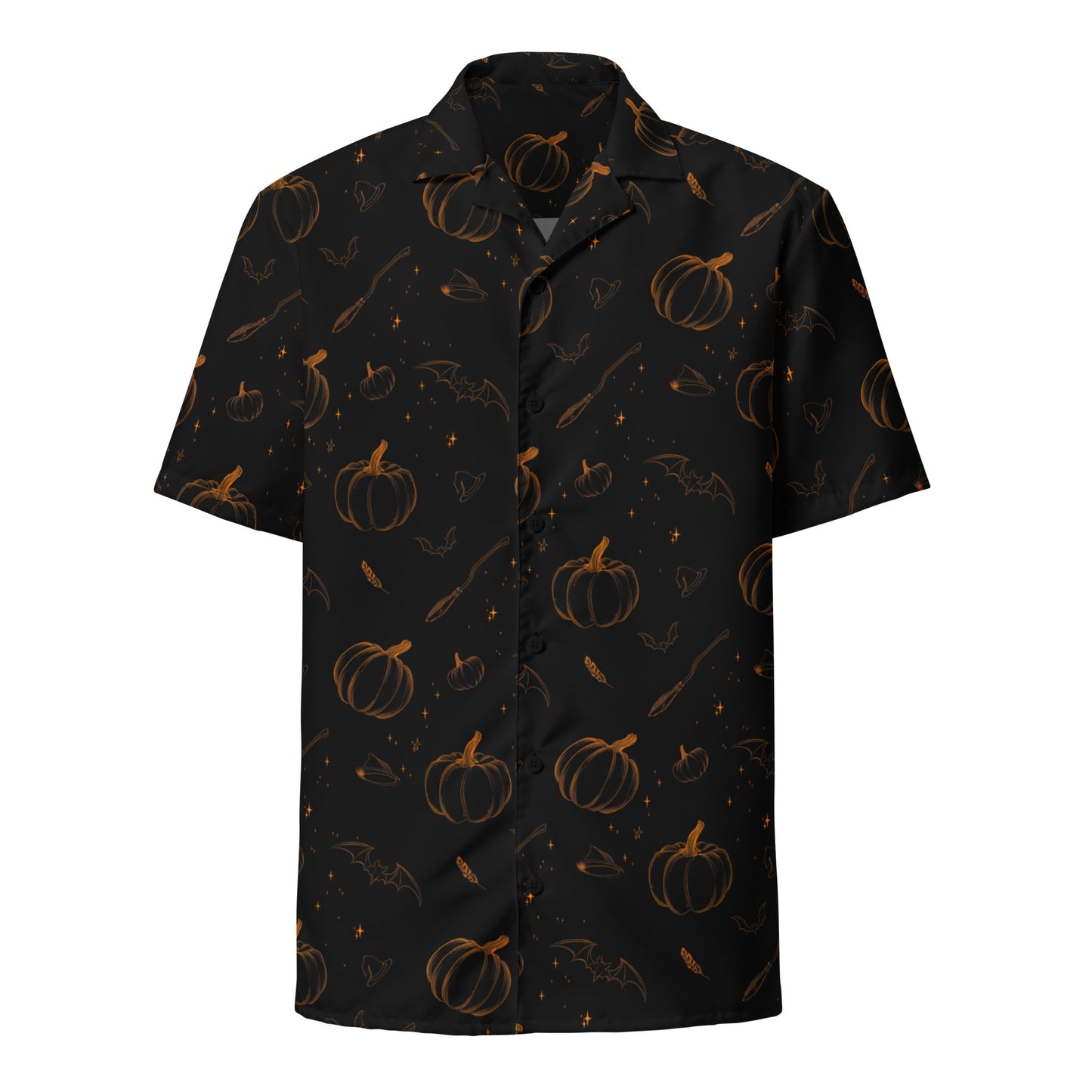 Haunted Sketch Unisex button shirt