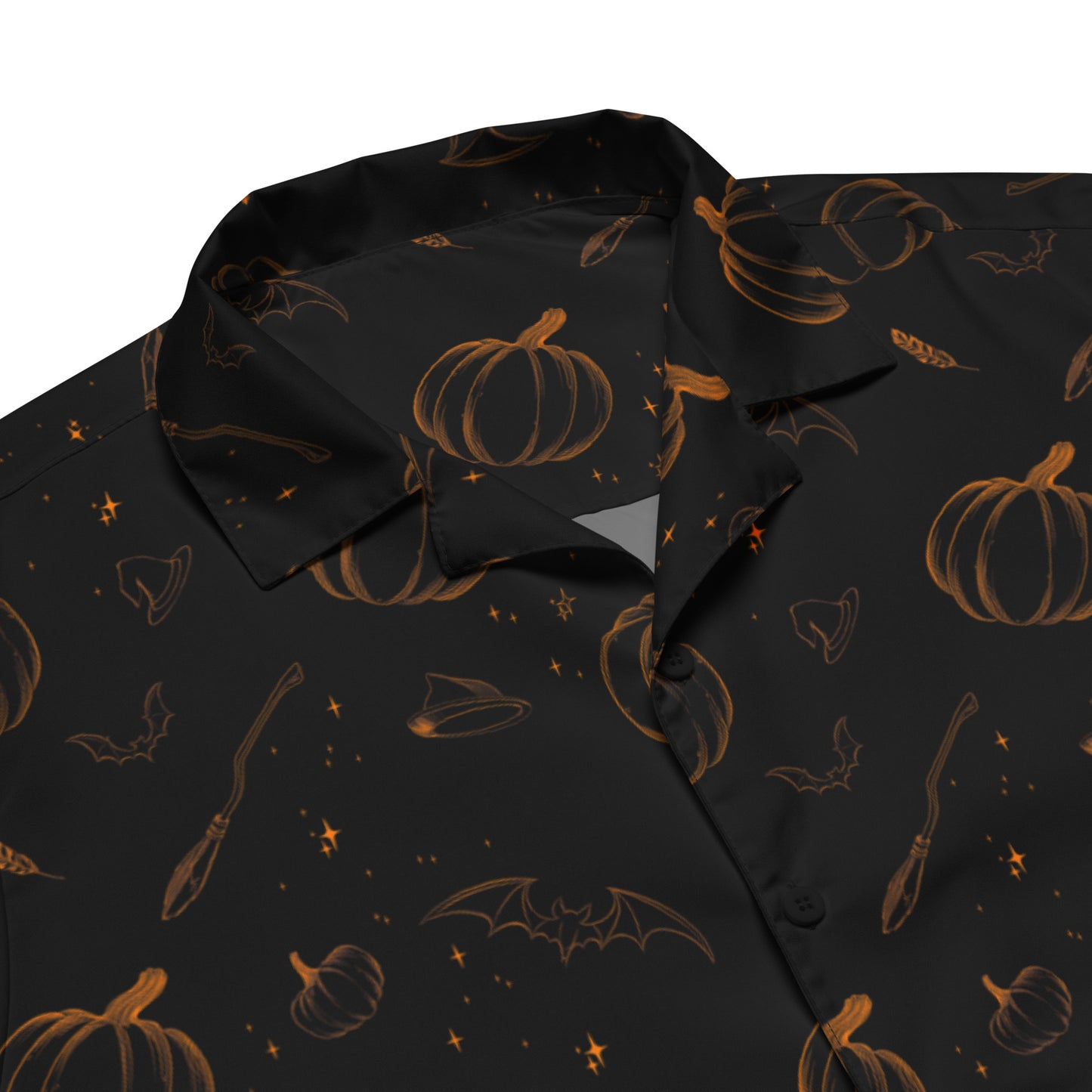 Haunted Sketch Unisex button shirt