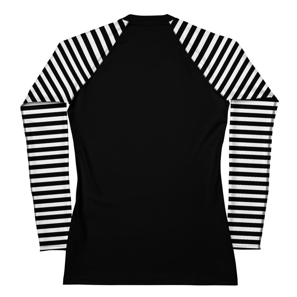 Stripe Women's Rash Guard