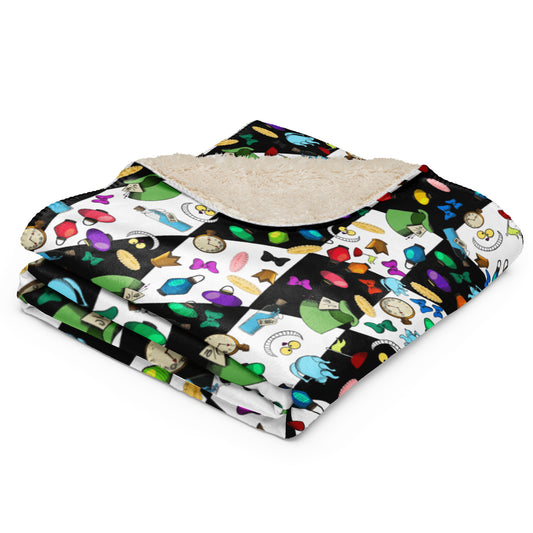 Mad Wonderland Sherpa blanket