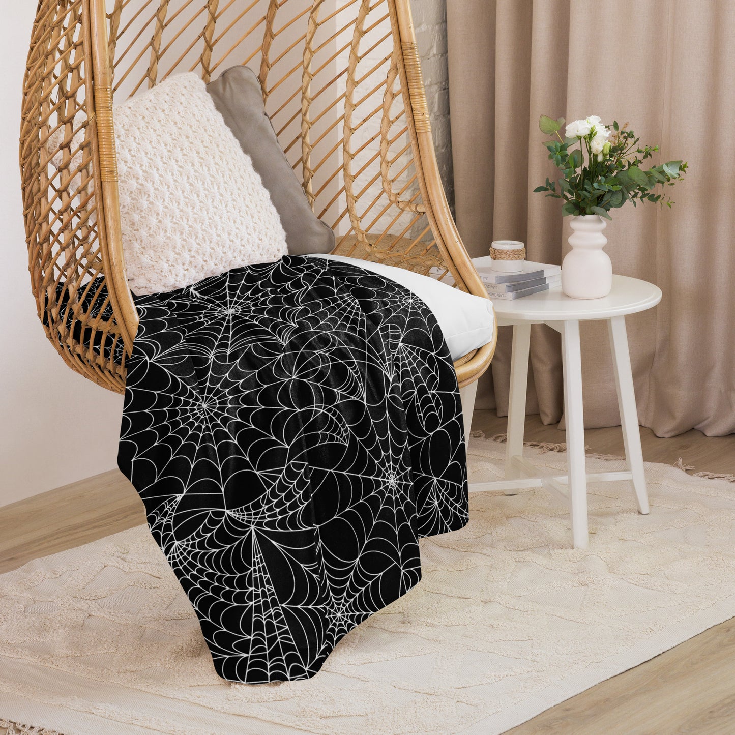 Spider Web Sherpa blanket