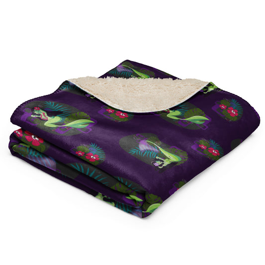 Zombie mermaid Sherpa blanket