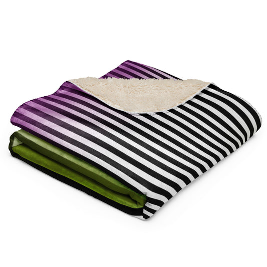 Beetle green Sherpa blanket