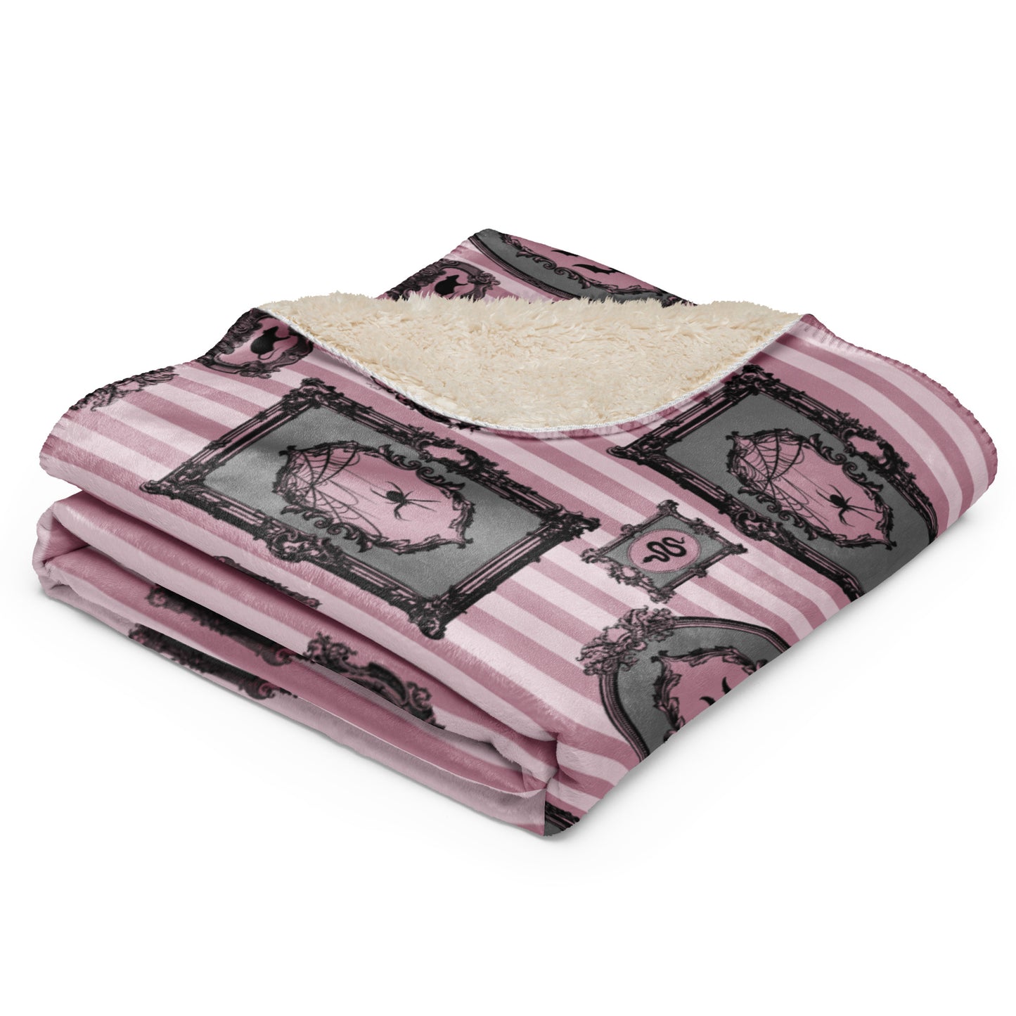 Spooky pink Gallery Sherpa blanket