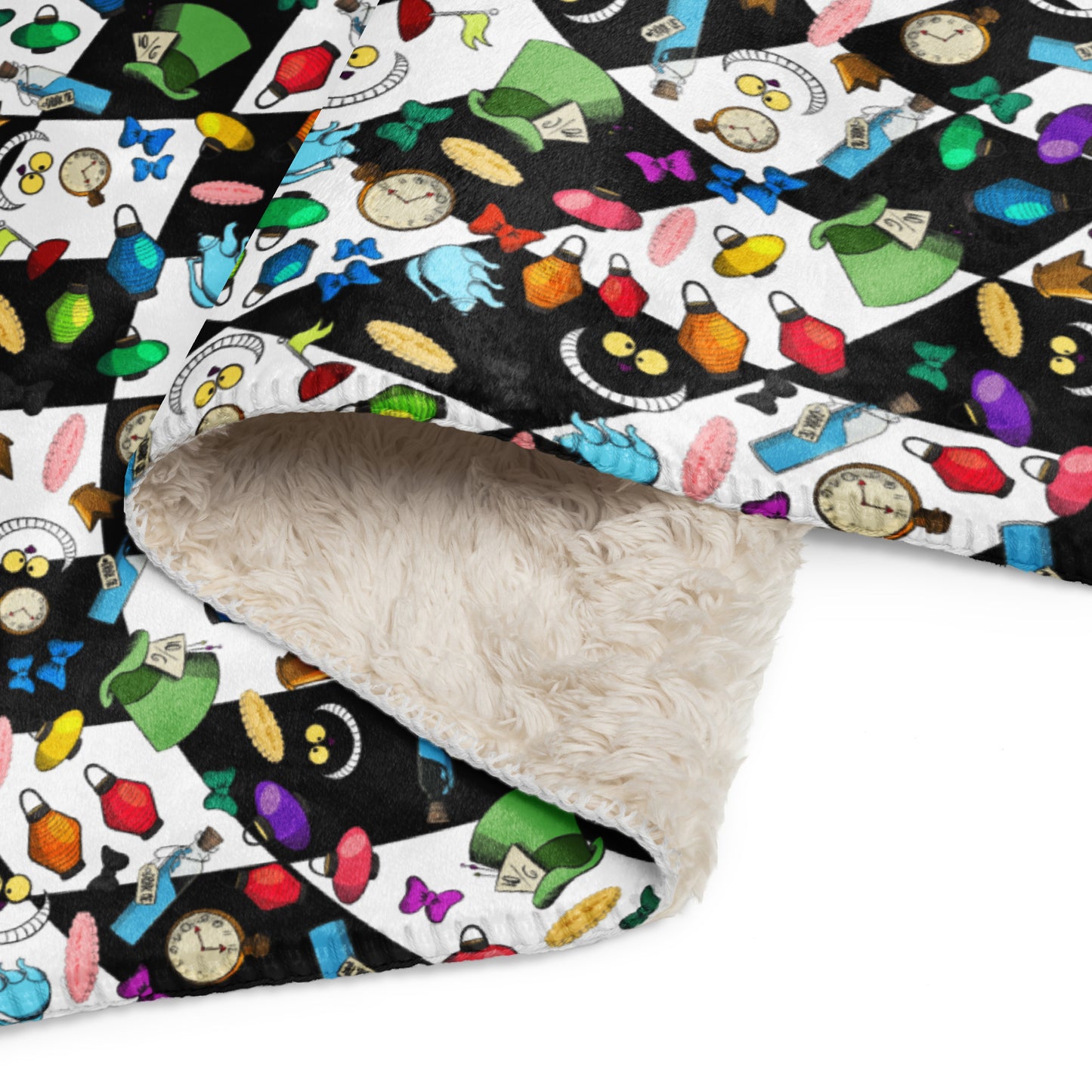 Mad Wonderland Sherpa blanket