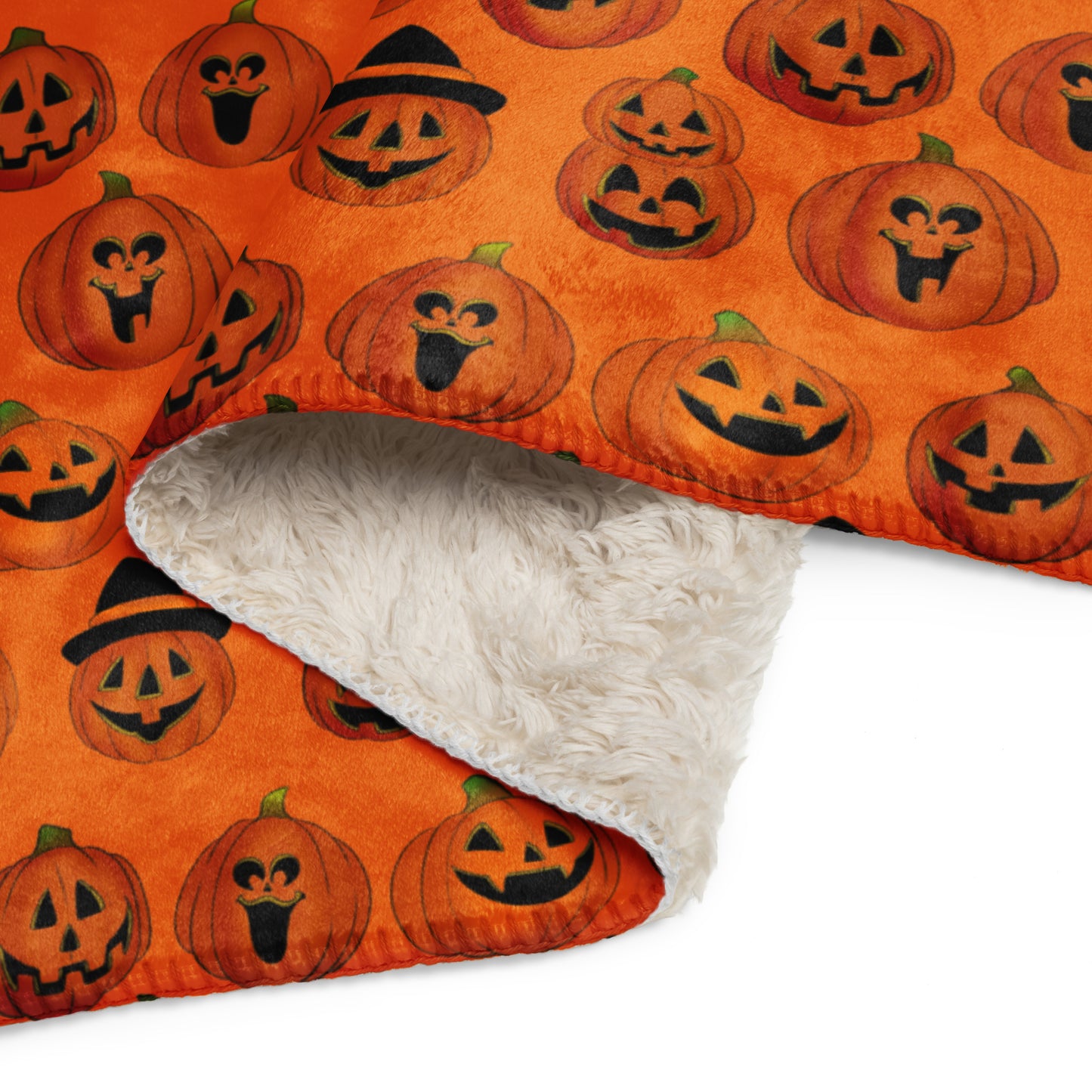 Pumpkin collection Sherpa blanket