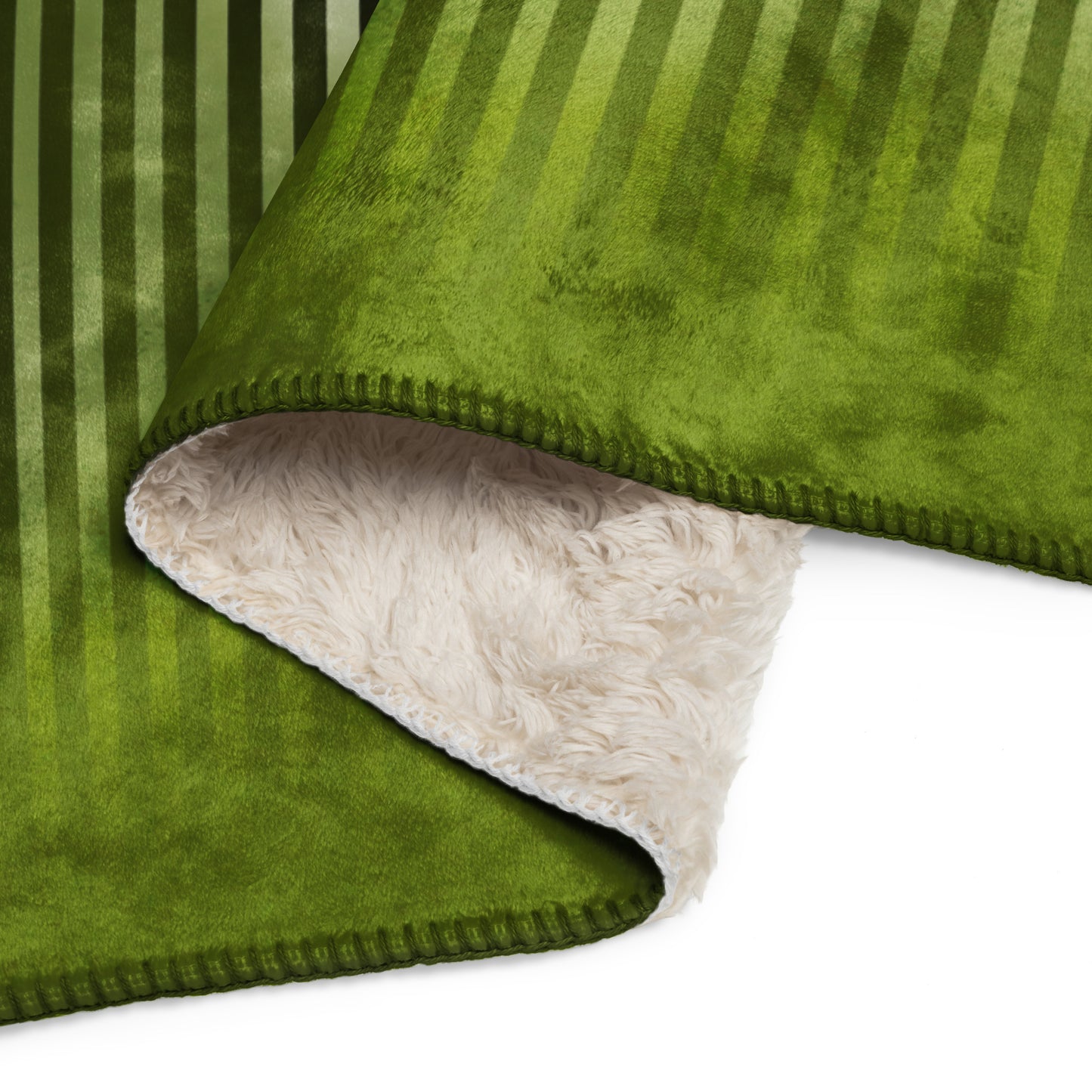 Beetle green Sherpa blanket