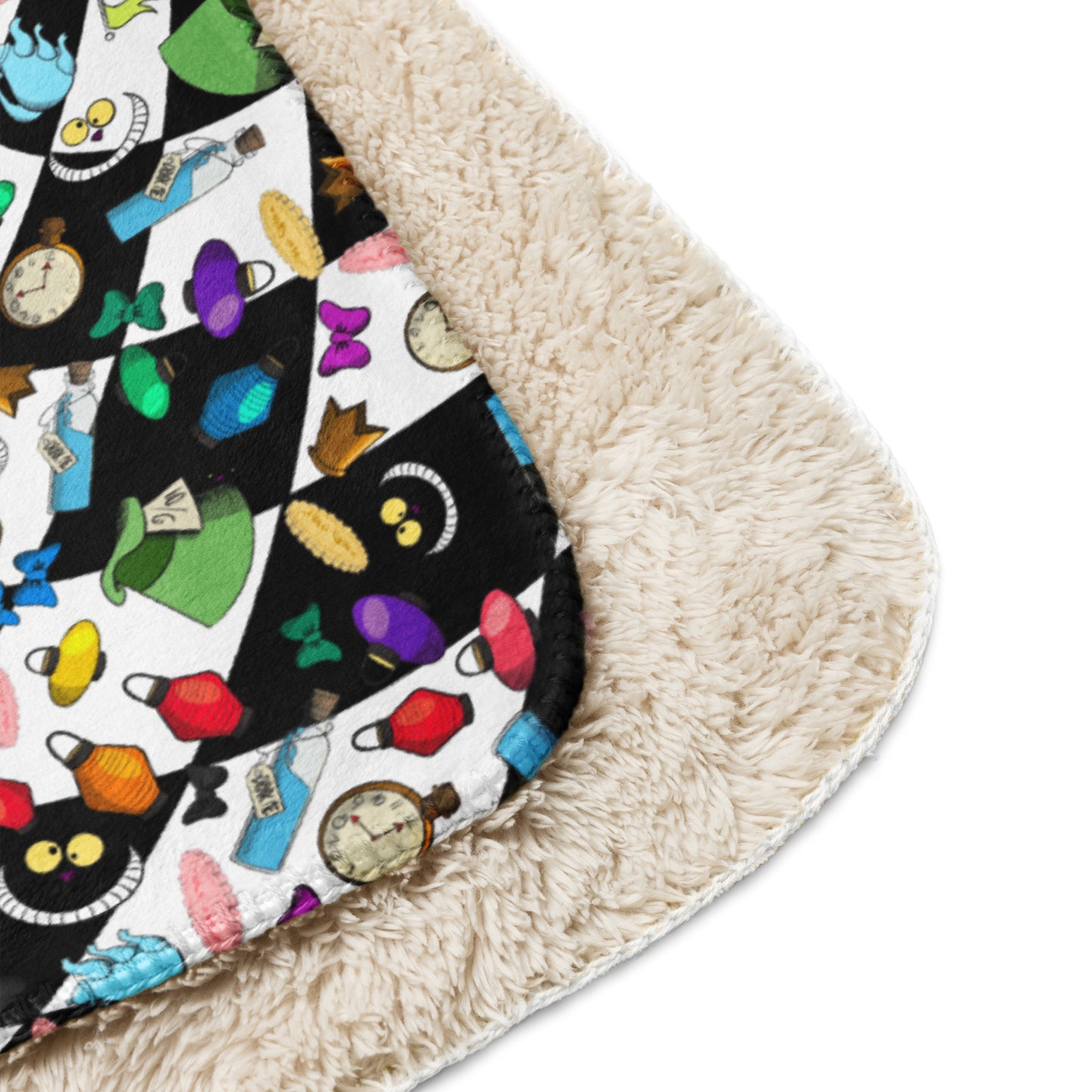 Mad Wonderland Sherpa blanket