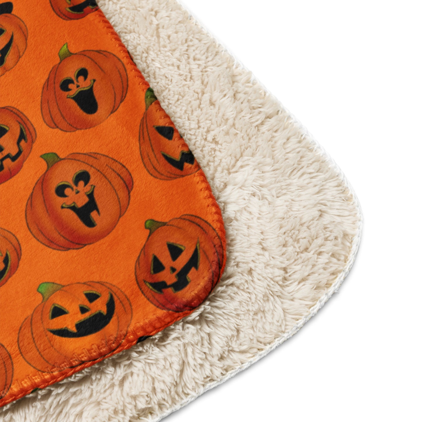 Pumpkin collection Sherpa blanket