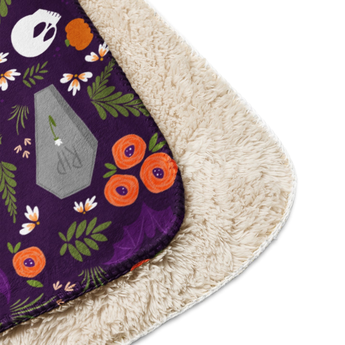 Grave Florals Sherpa blanket