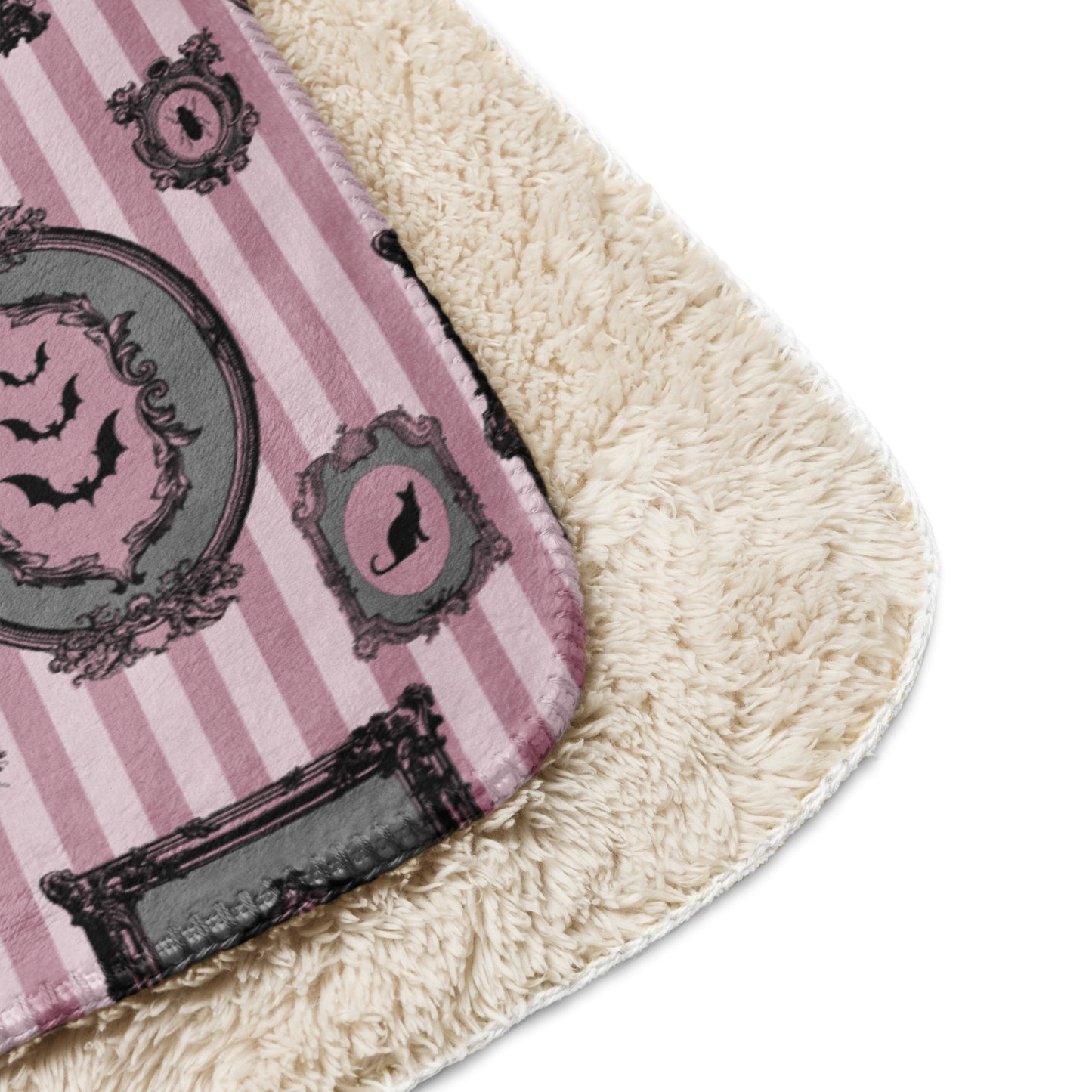 Spooky pink Gallery Sherpa blanket