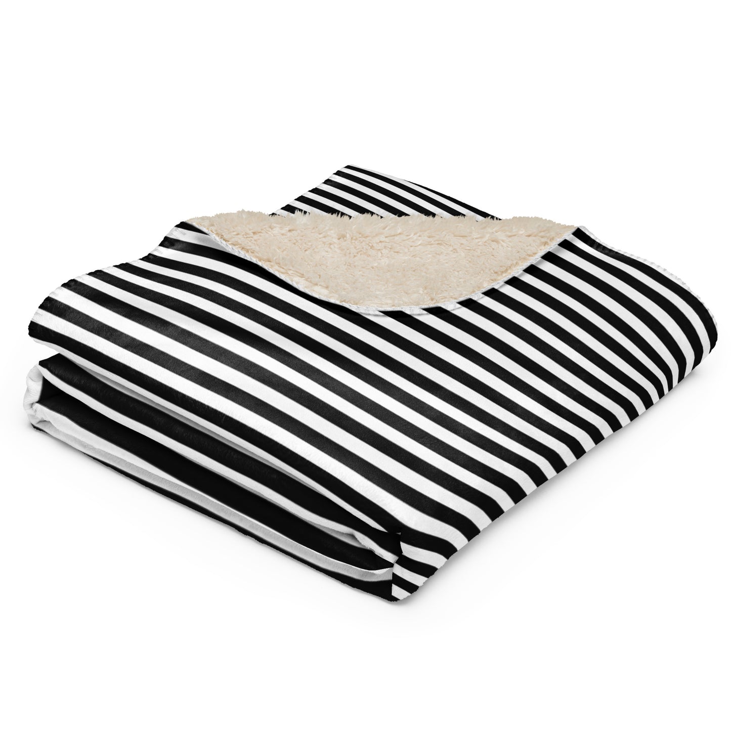 Goth Stripe Sherpa blanket