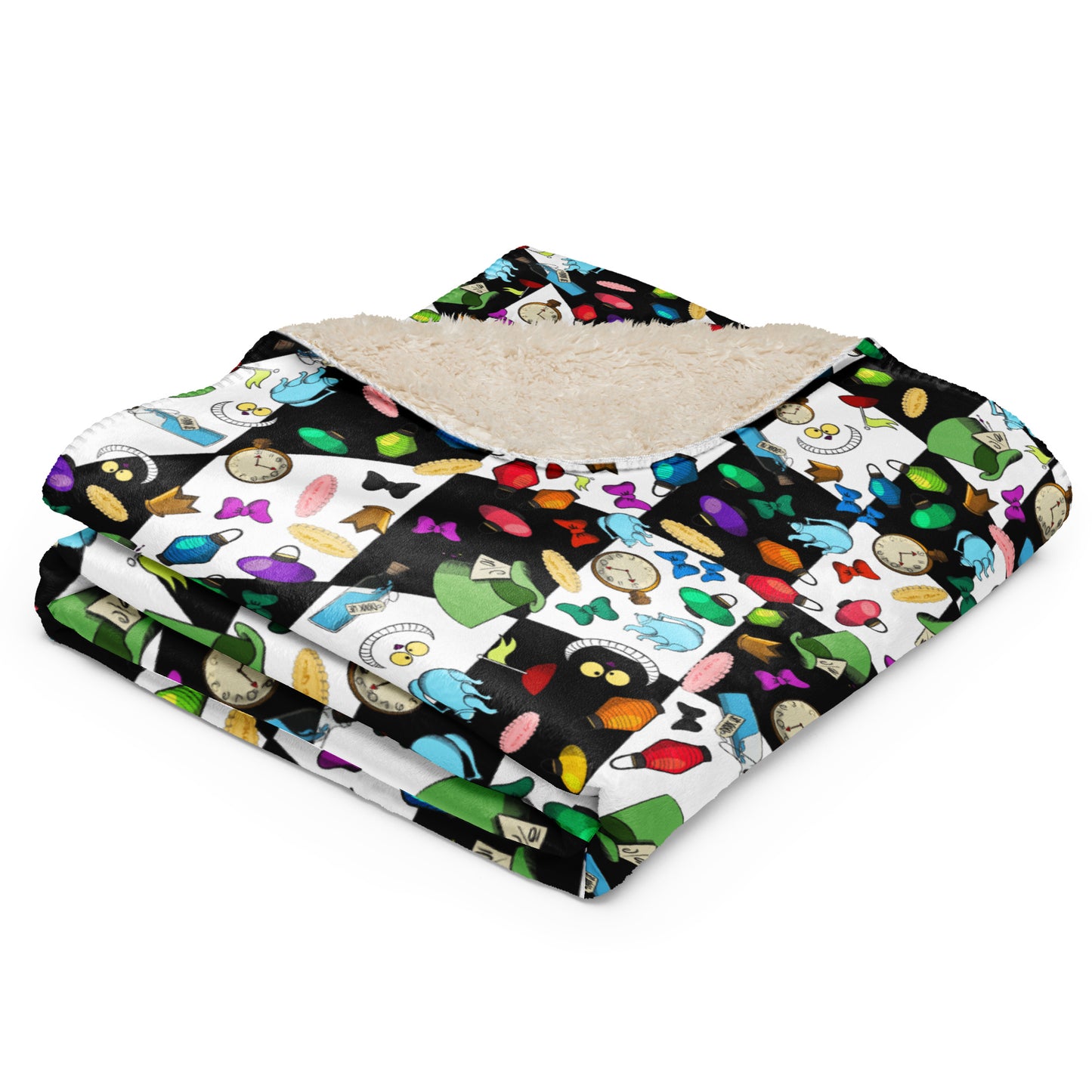 Mad Wonderland Sherpa blanket