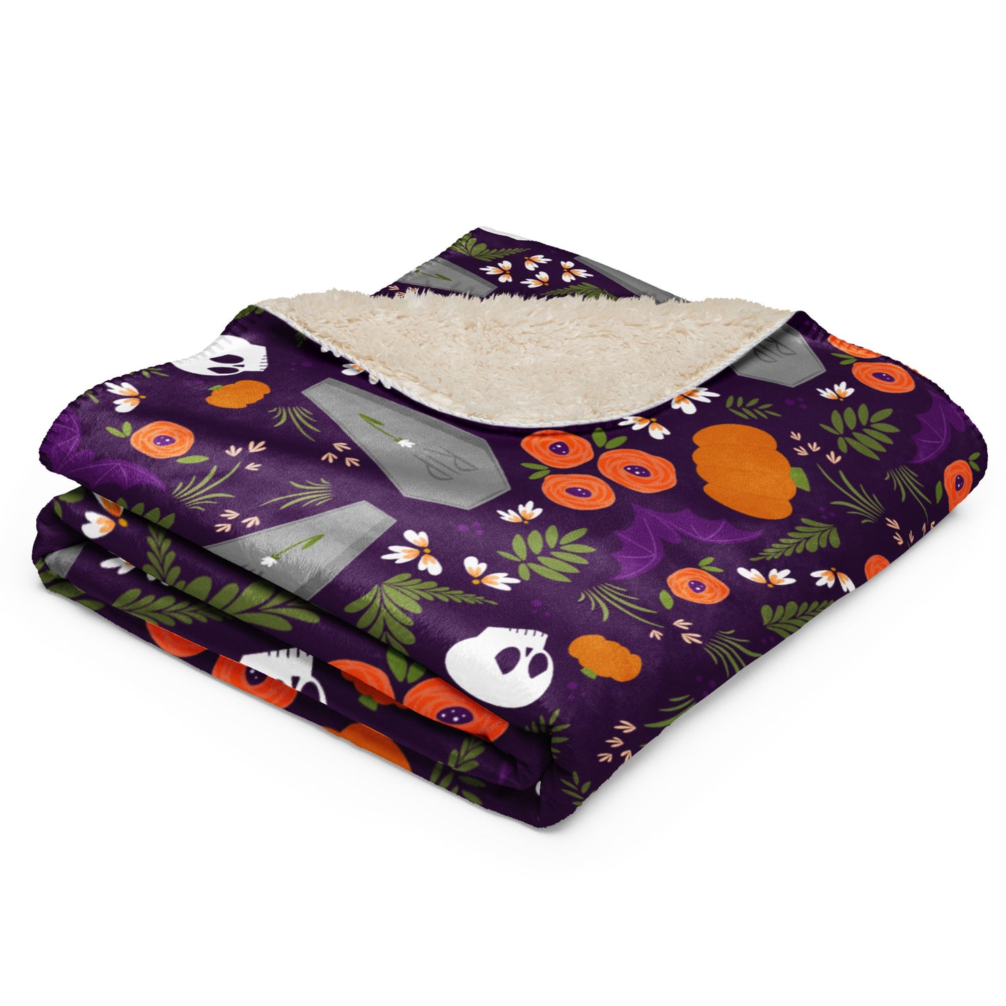 Grave Florals Sherpa blanket