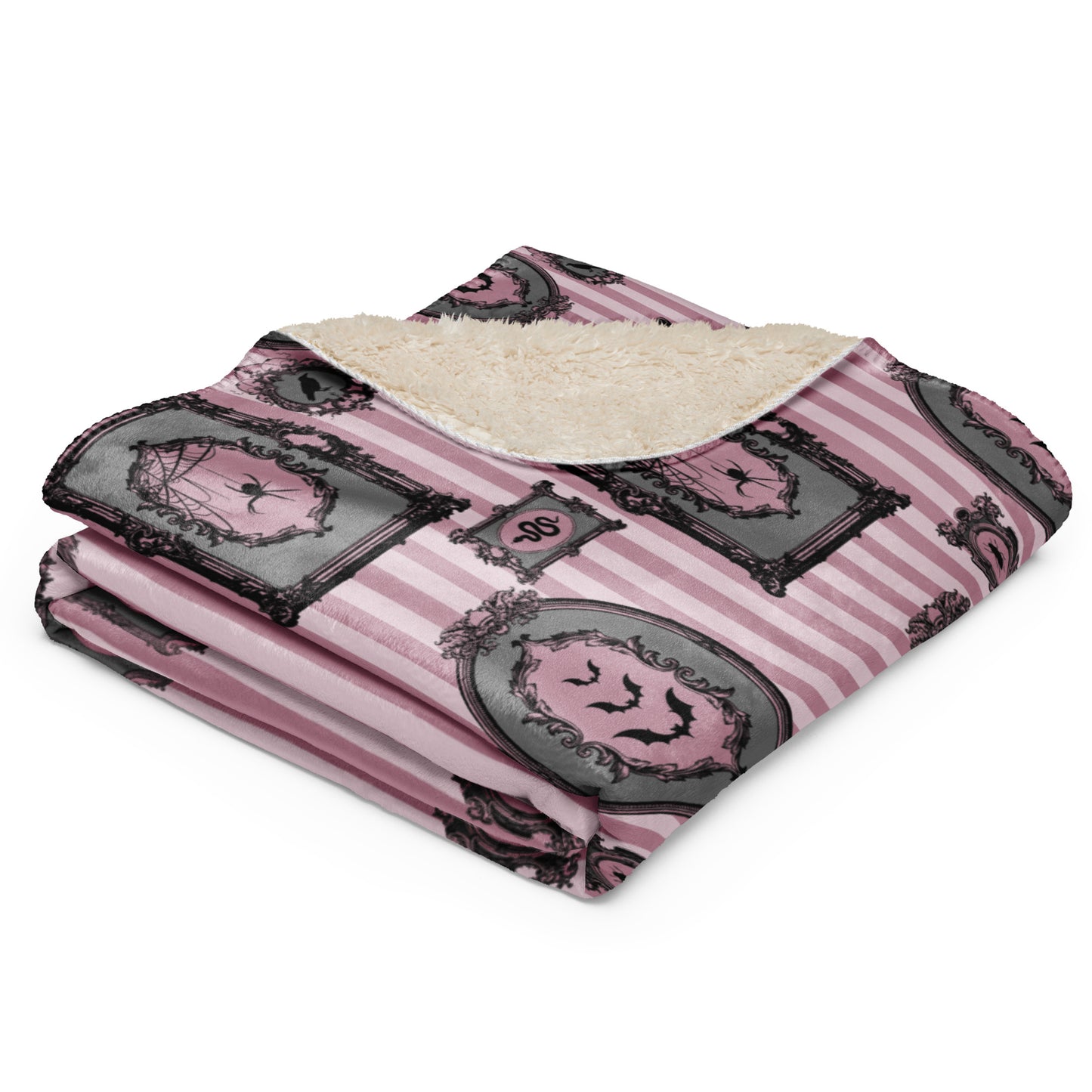 Spooky pink Gallery Sherpa blanket