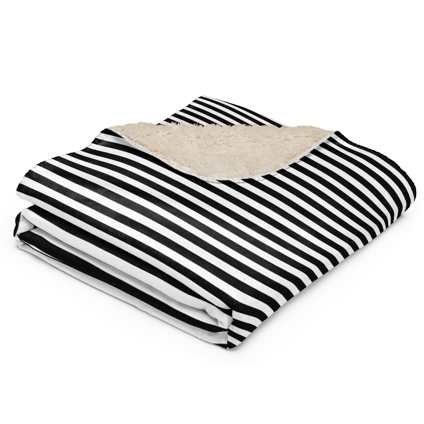 Goth Stripe Sherpa blanket