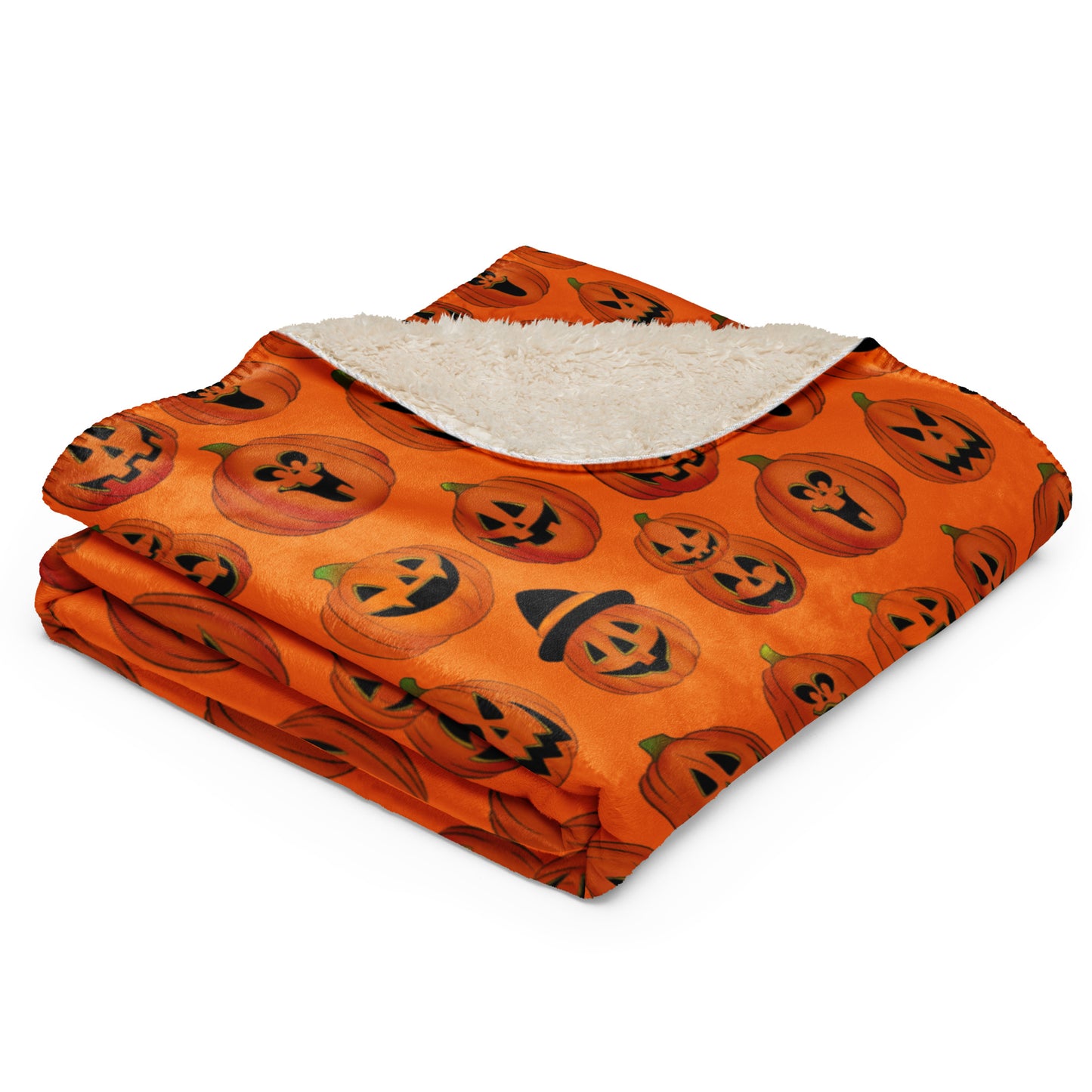 Pumpkin collection Sherpa blanket