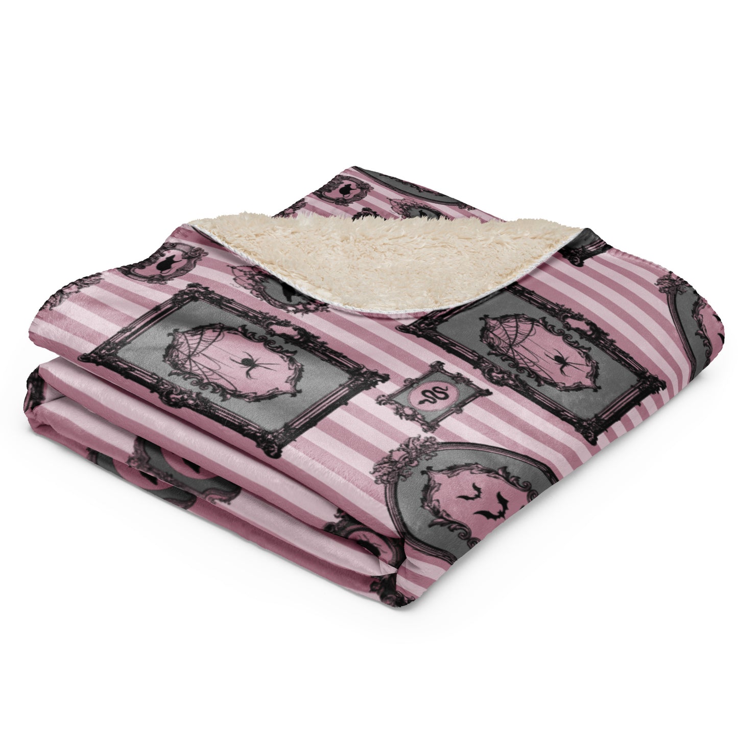 Spooky pink Gallery Sherpa blanket