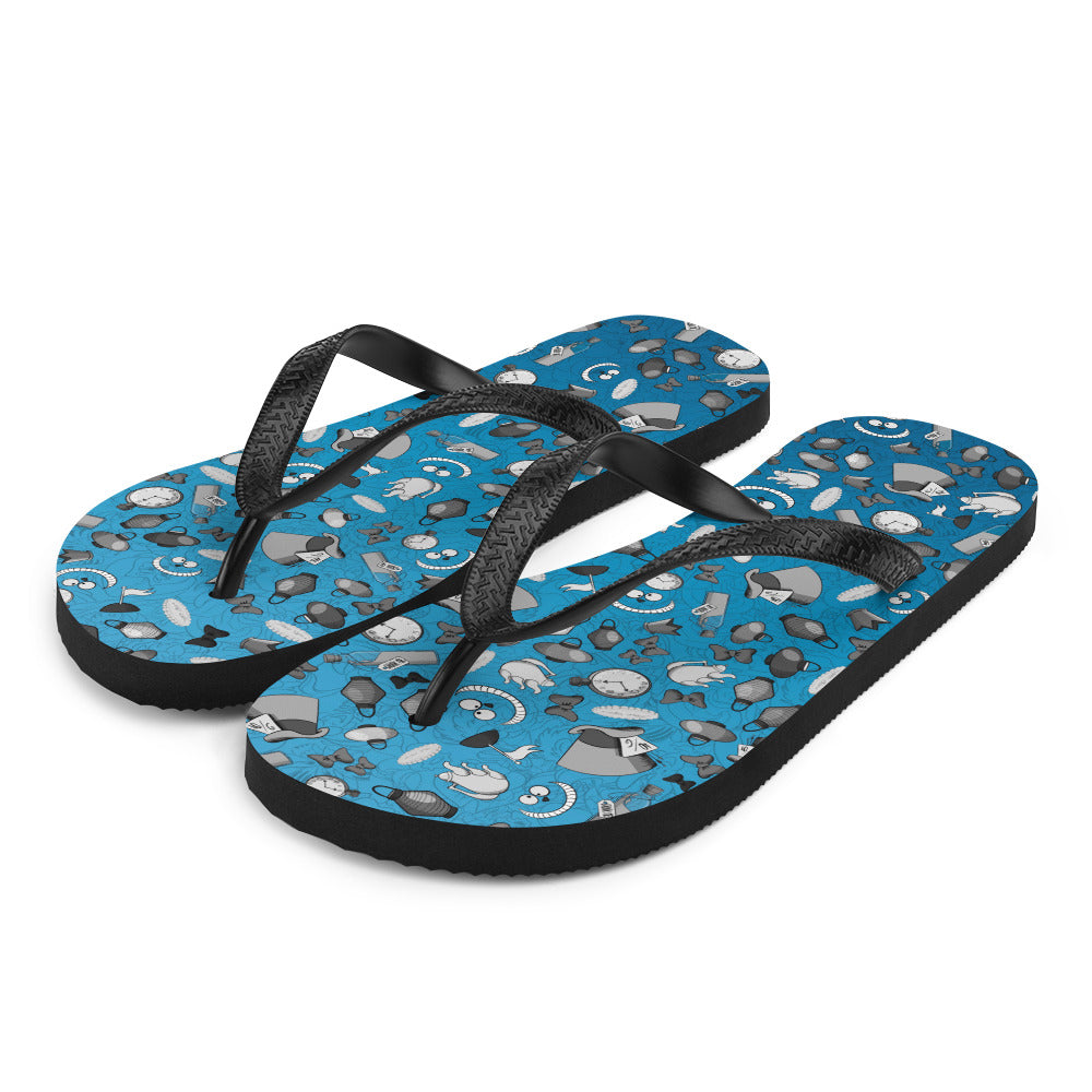 Wonderland blue Flip-Flops