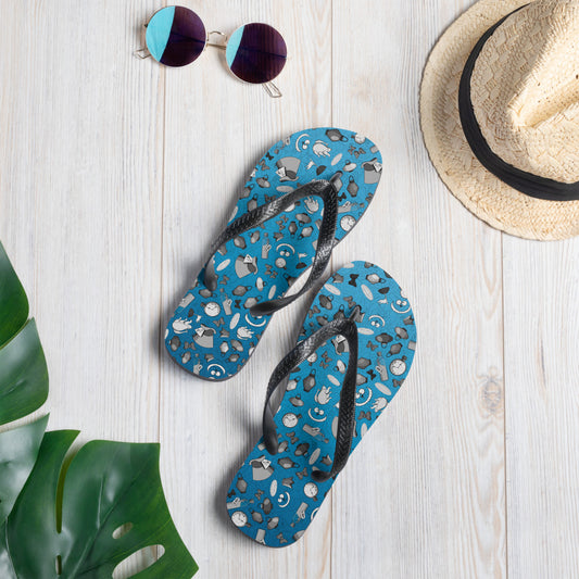 Wonderland blue Flip-Flops