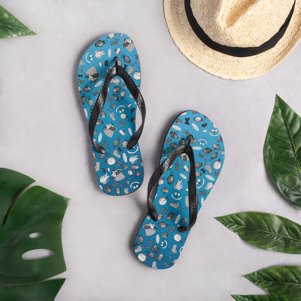 Wonderland blue Flip-Flops